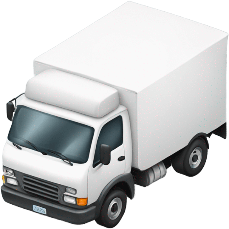 White delivery truck  emoji