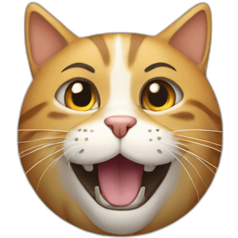 Un chat qui tombe supe emoji