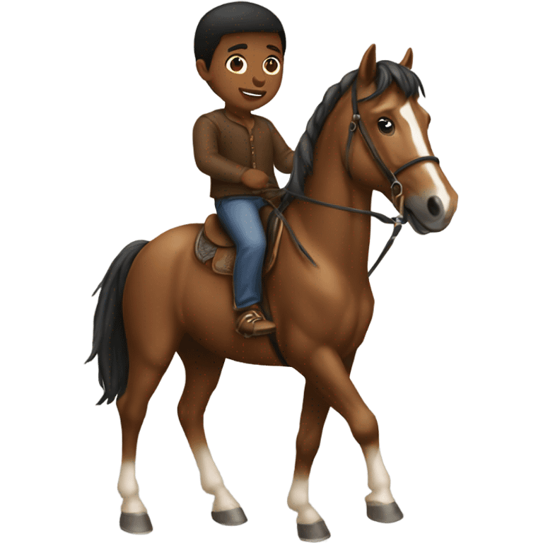 boy on a horse emoji