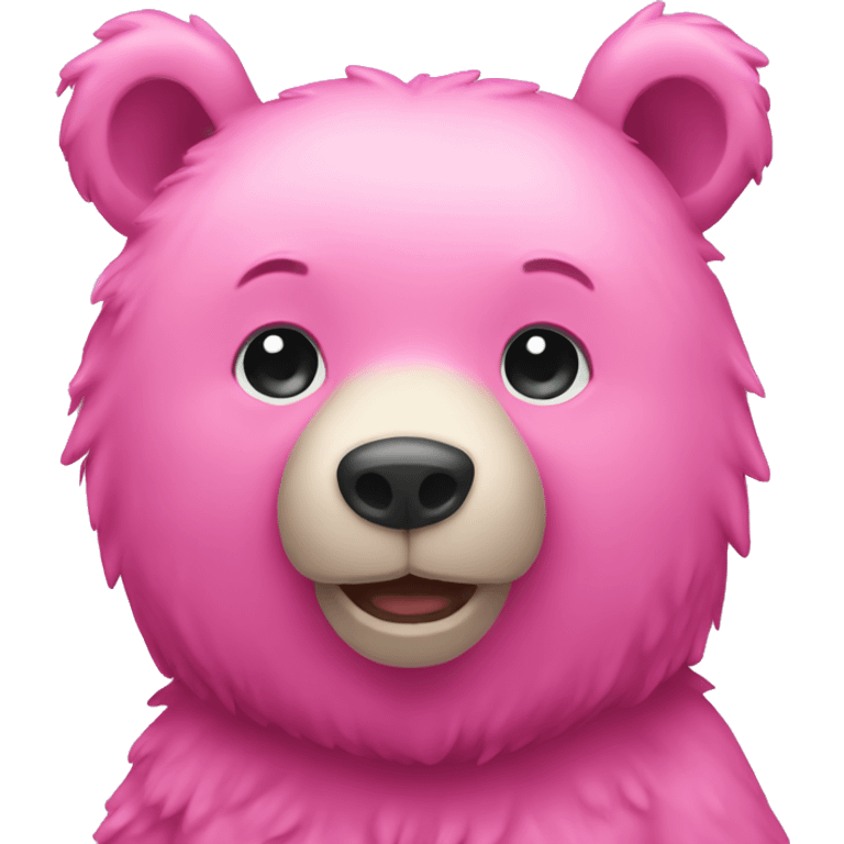 Pink bear emoji