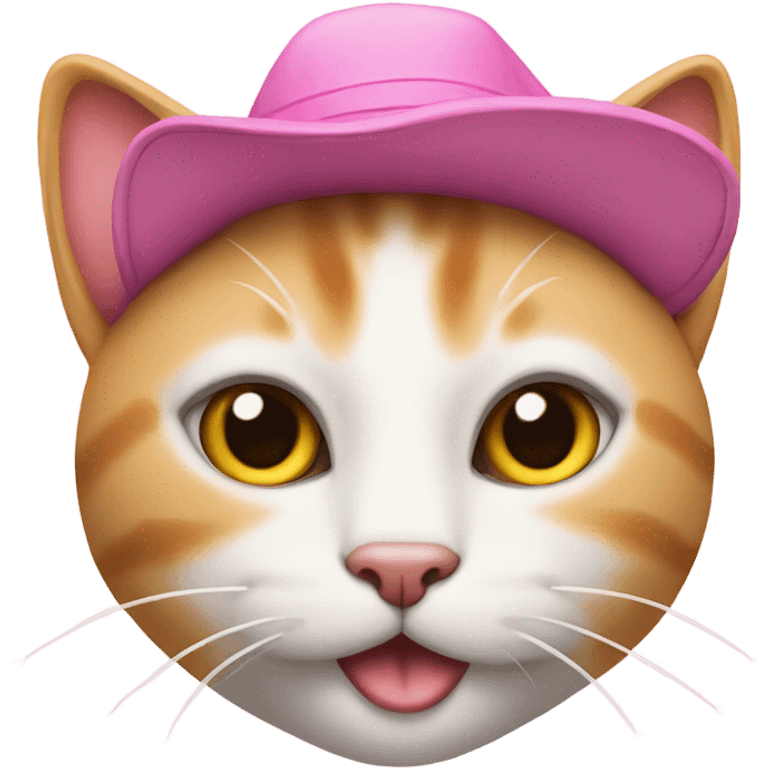 Cat with pink hat emoji