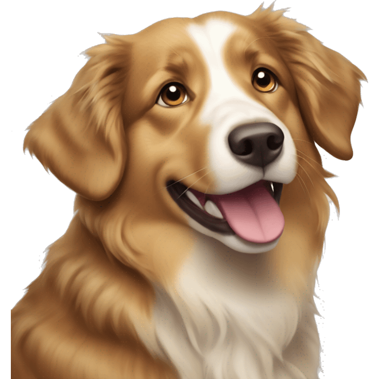 Australian Shepherd - Golden Retriever mix  emoji