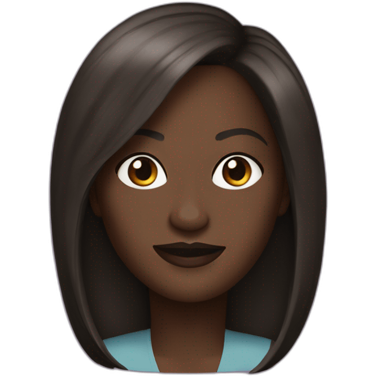 viola davis with long straight dark hair emoji