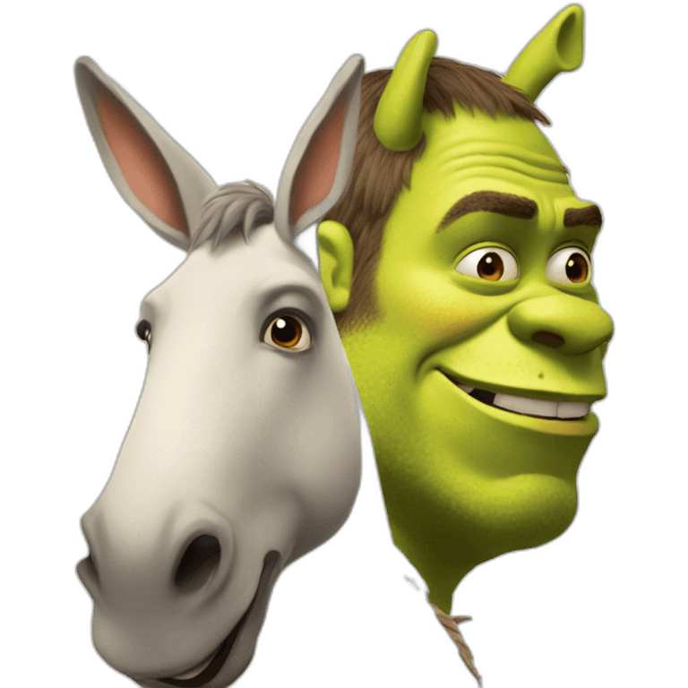 Shrek en burro emoji