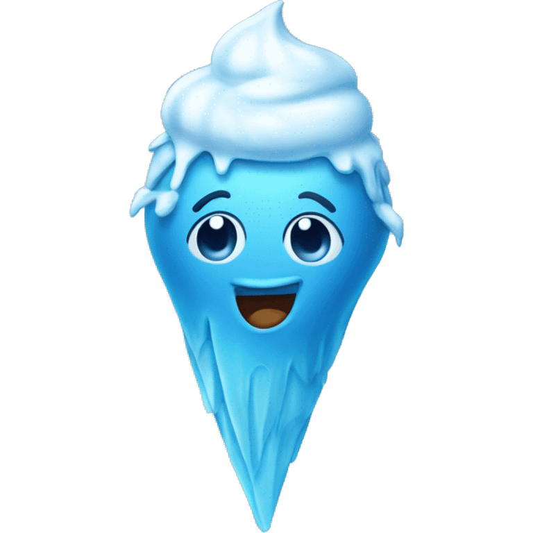 blue icecram emoji