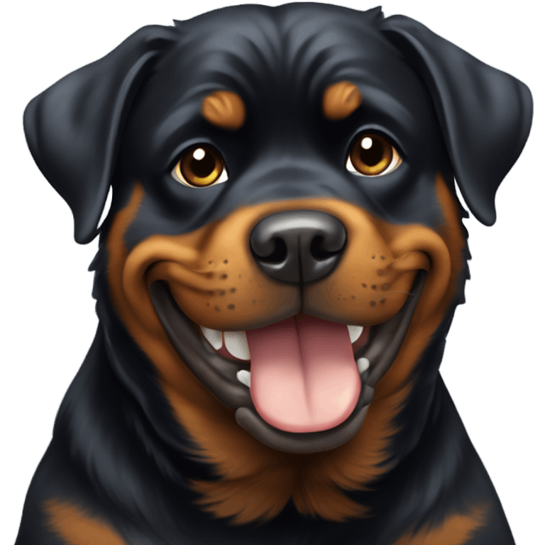 Rottweiler giving thumbs up emoji