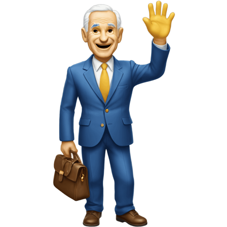 Sam Walton waving  emoji