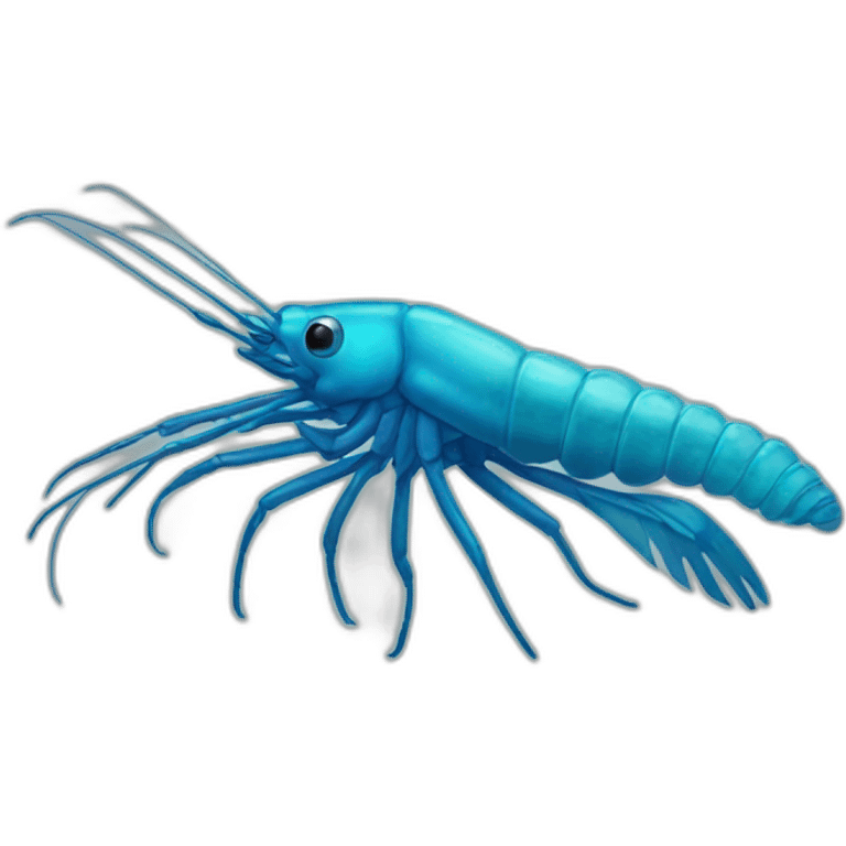 blue shrimp emoji