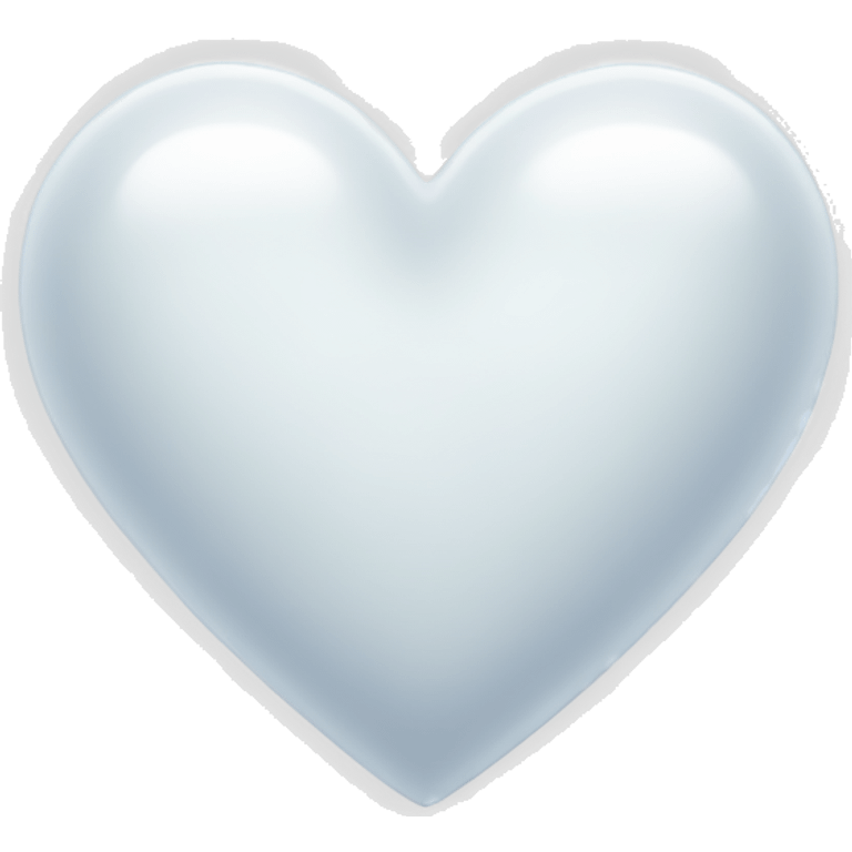 White heart glistening emoji