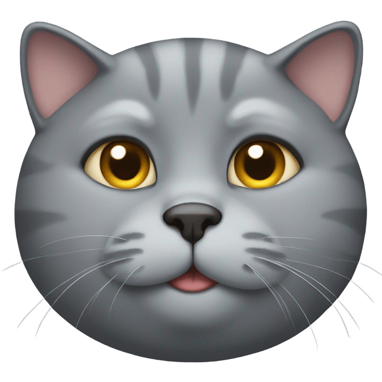 fat gray cat emoji