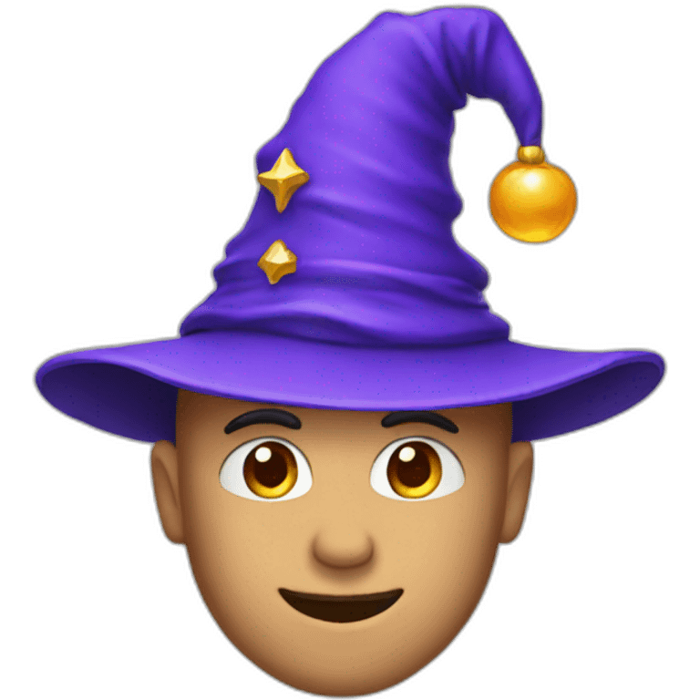 man in wizard hat emoji