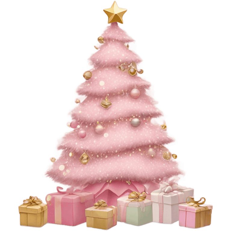 pink christmas emoji