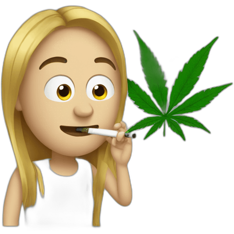 smoking weed on a vape while watching YouTube emoji