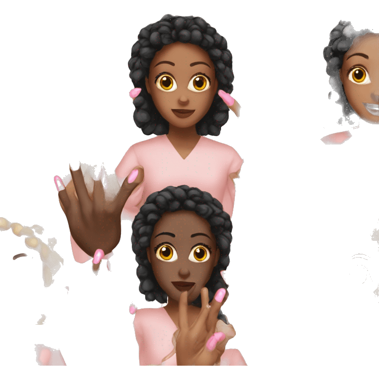 Nails black women emoji