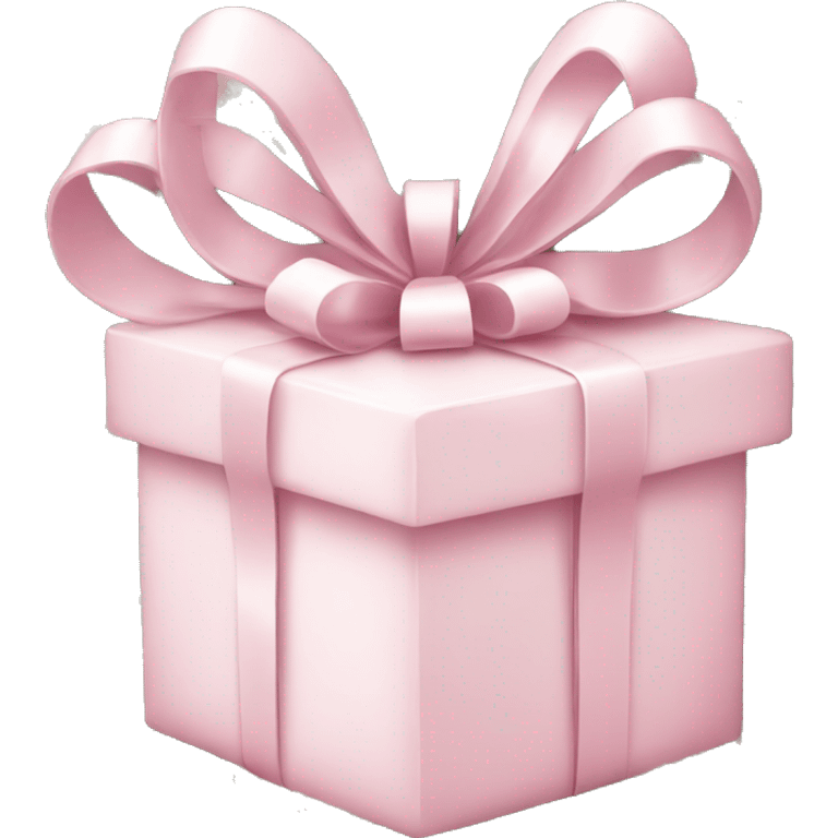 Light pink Christmas gifts under a white Christmas tree  emoji