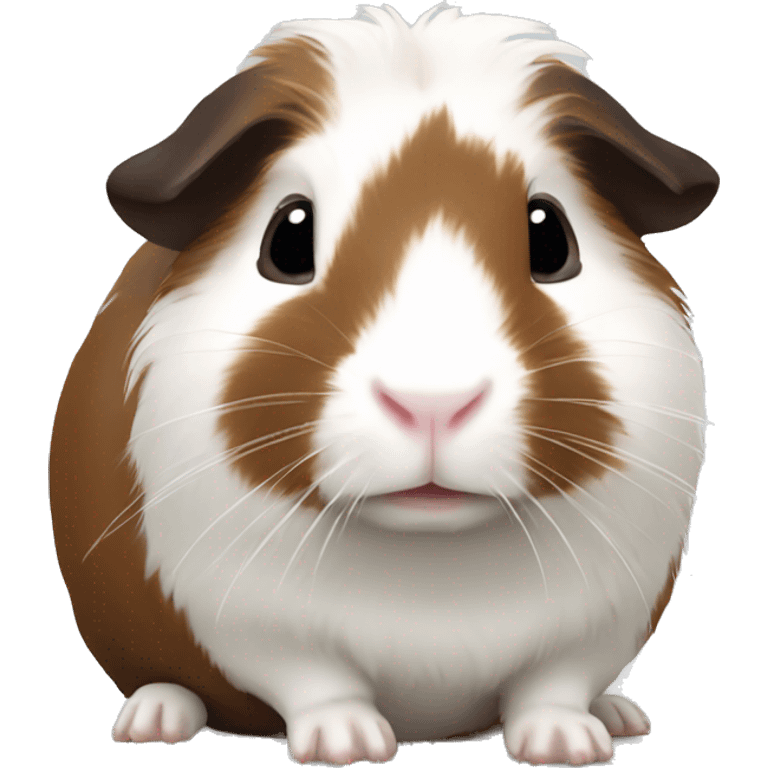 Guineapig white and dark brown emoji