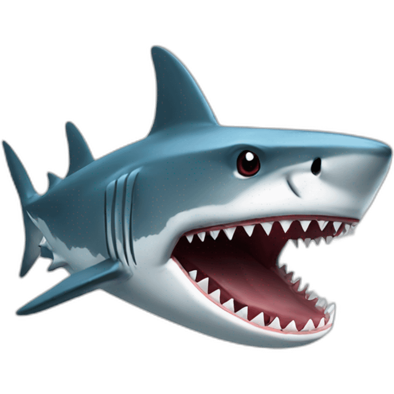 shark eating emoji