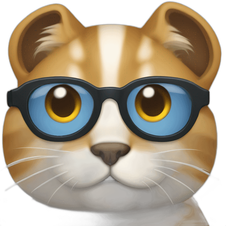 Gato de óculos  emoji