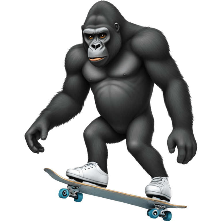 skating-gorilla-short emoji