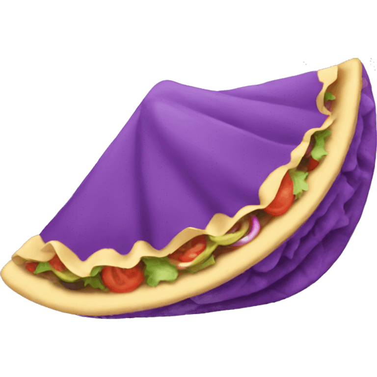 Purple taco emoji