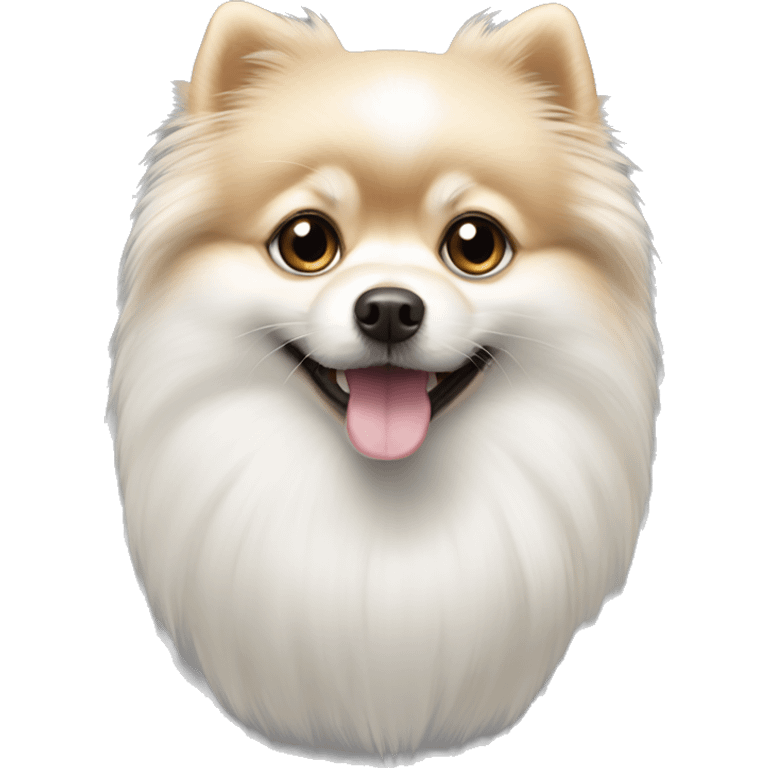 Pomeranian white emoji