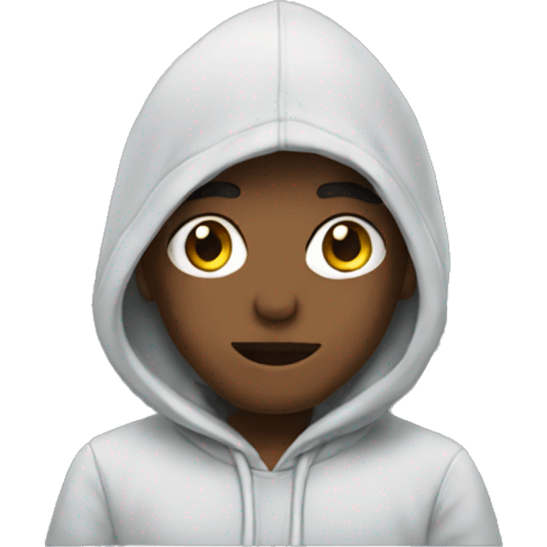 Me wearing a hoodie emoji