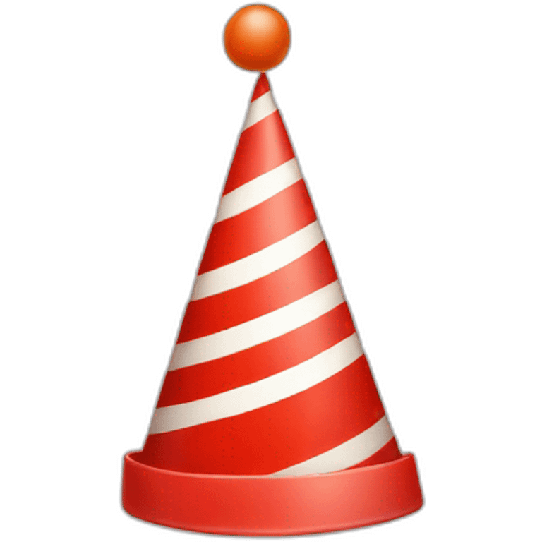 red pin with party hat emoji