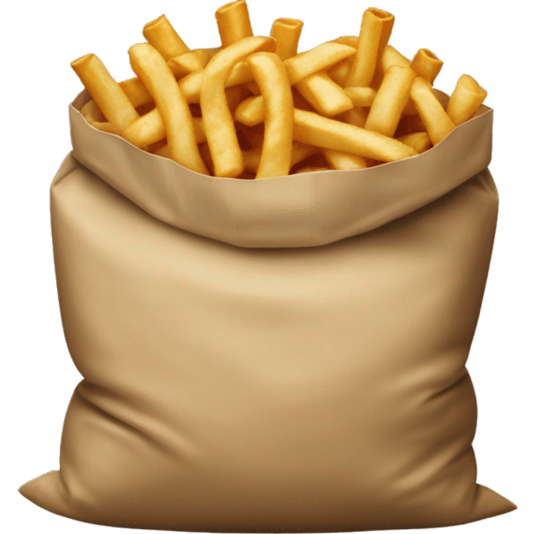 Sack of fast-food emoji