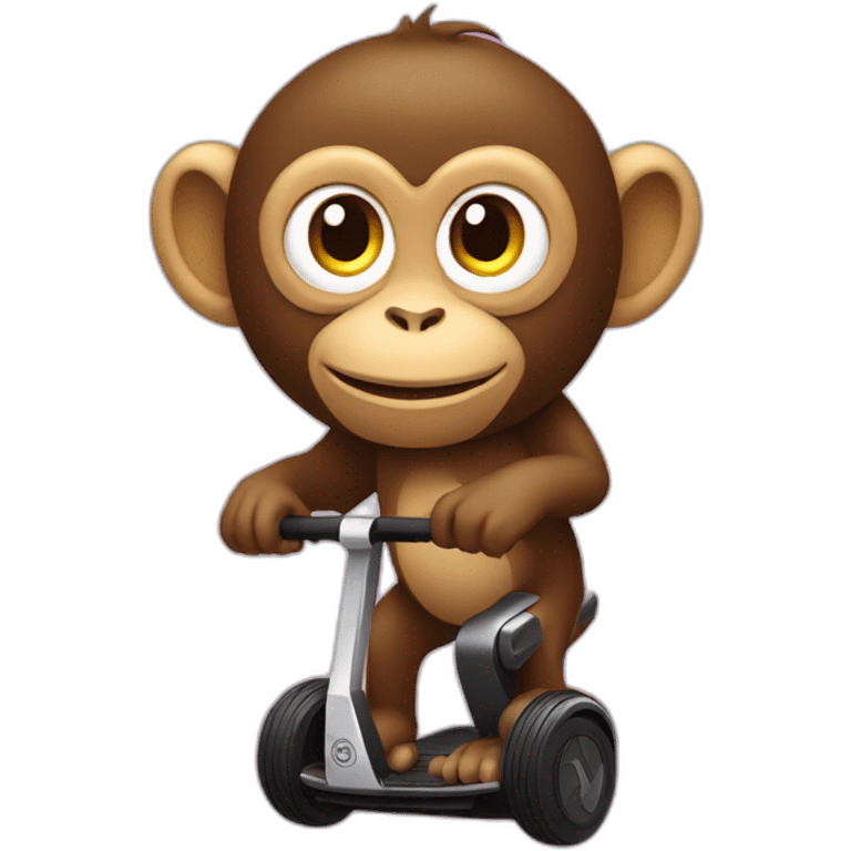 monkey on segway emoji