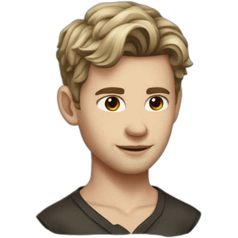 Klaus mikaelson short haircut realistic detailed emoji