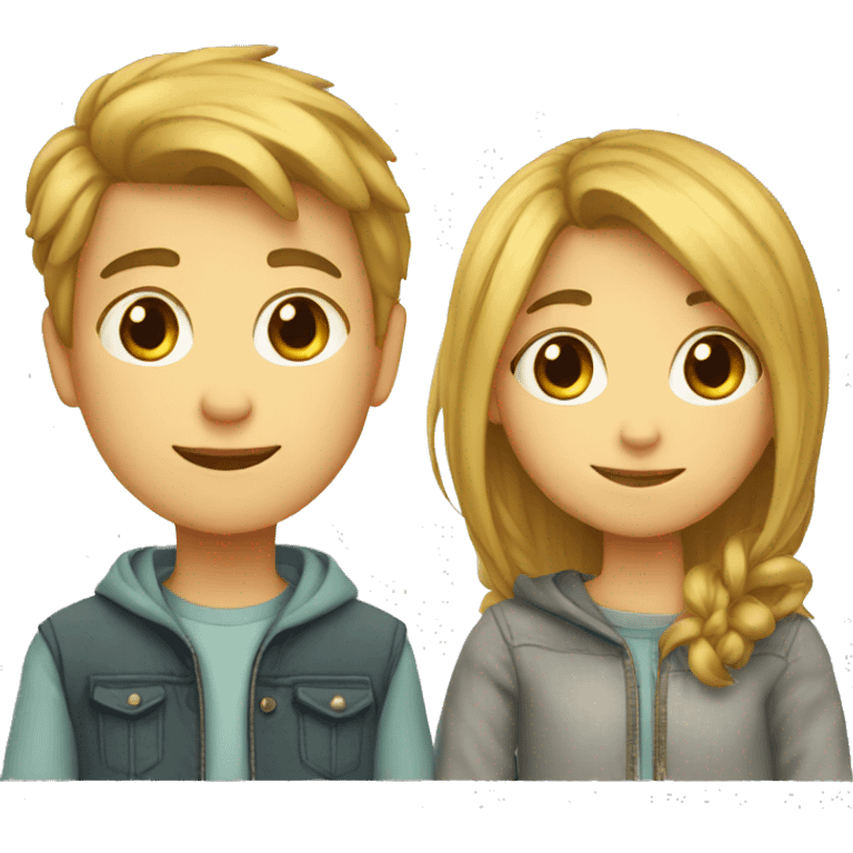 Boy and girl emoji