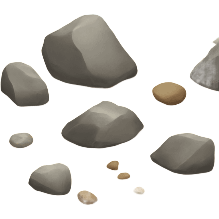 beach with rocks   emoji