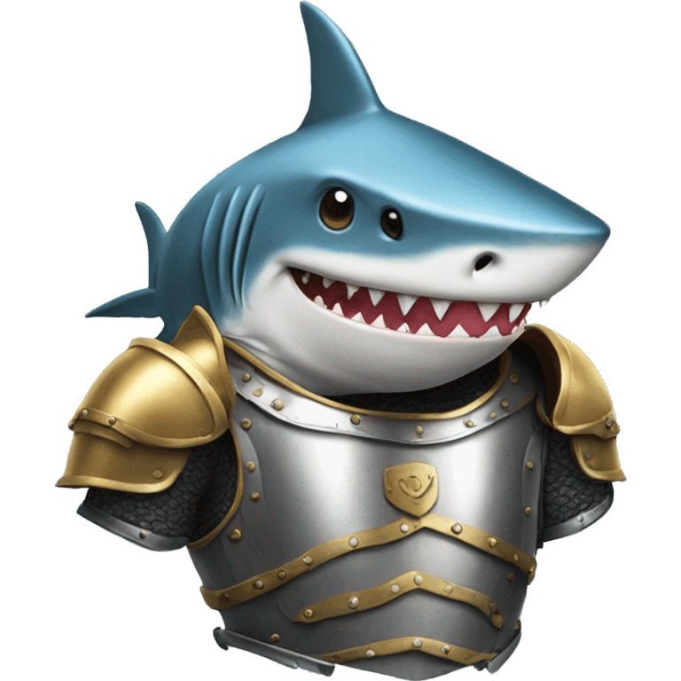 shark in a suit of armour emoji