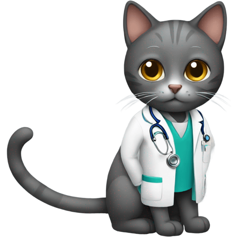 Cat doctor emoji