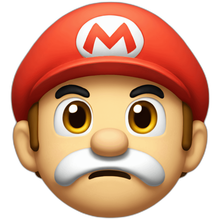 Mario crying emoji