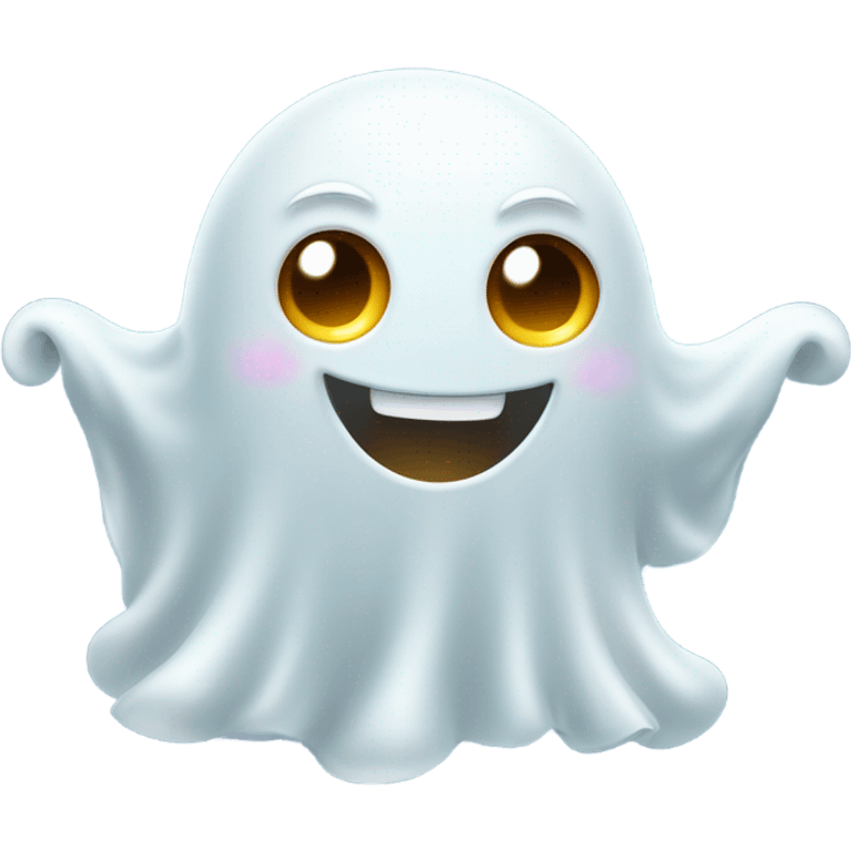 cute cheerful ghost  emoji