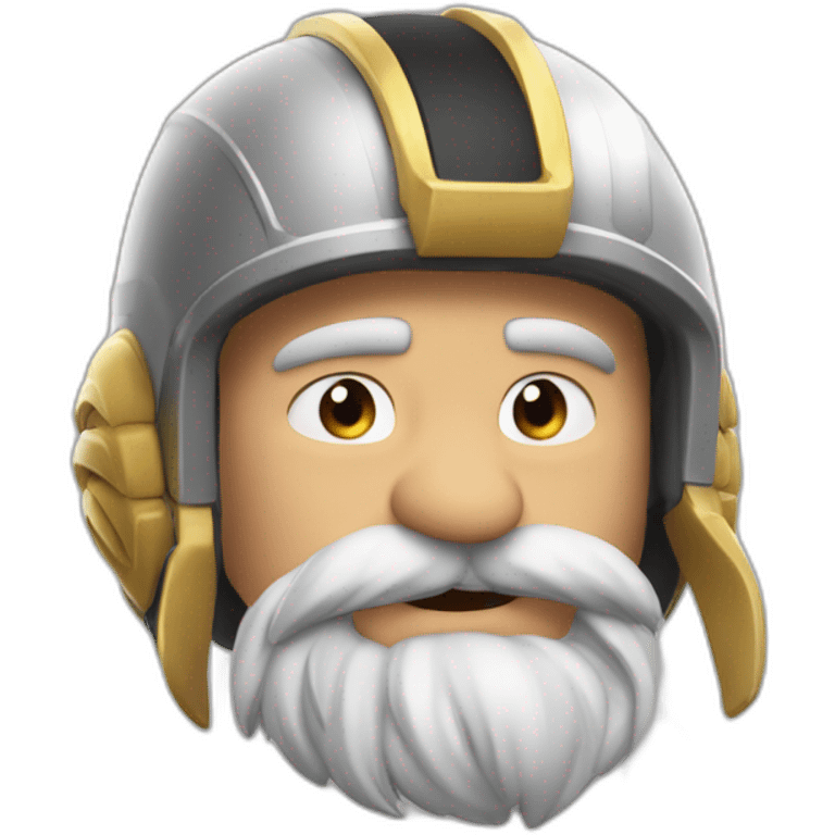 asterix avec son casque et ses deux plume blacnhe emoji