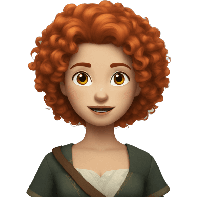 Modern Merida in contemporary outfit emoji