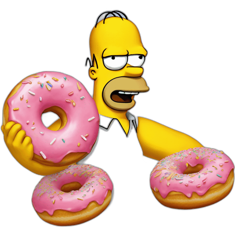 Homer Simpson donut emoji