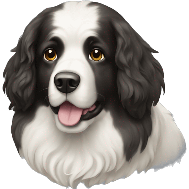 Landseer dog  emoji