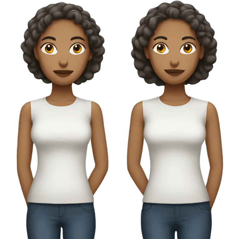 White Twin women emoji