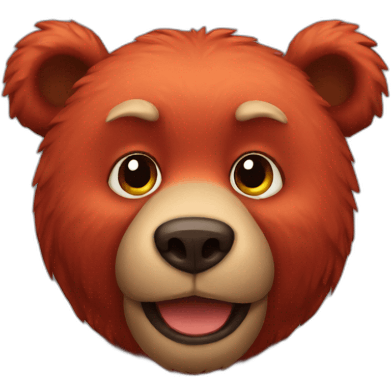 red bear emoji