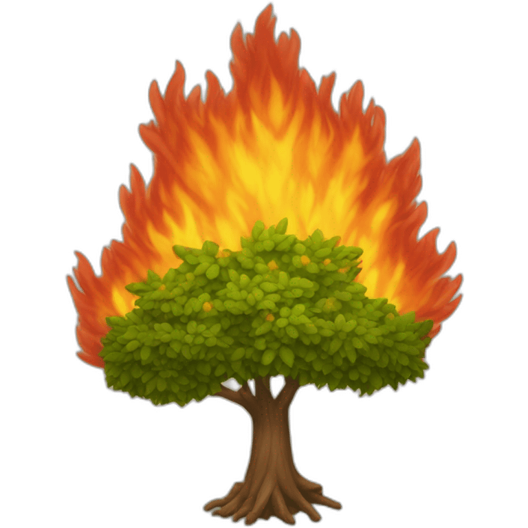 burning bush emoji