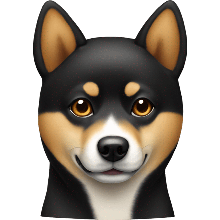 Black and tan Shiba Inu  emoji