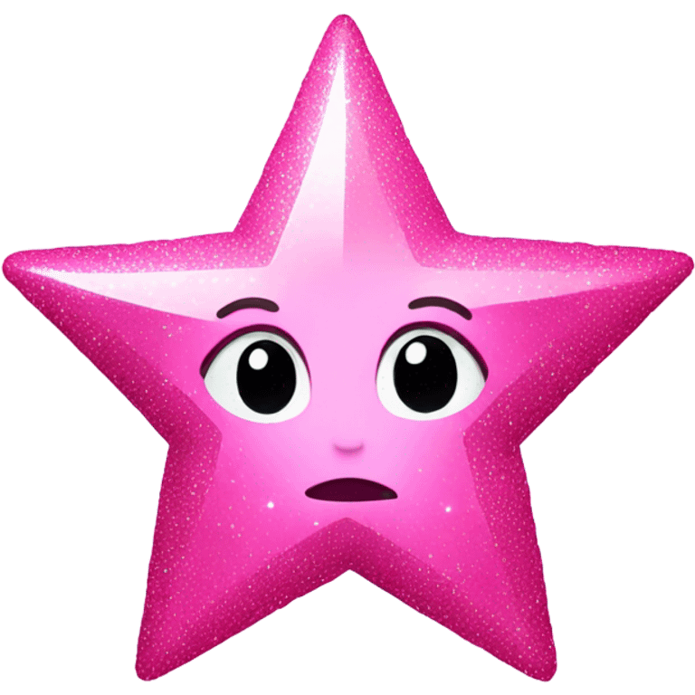 Sparkly pink star emoji