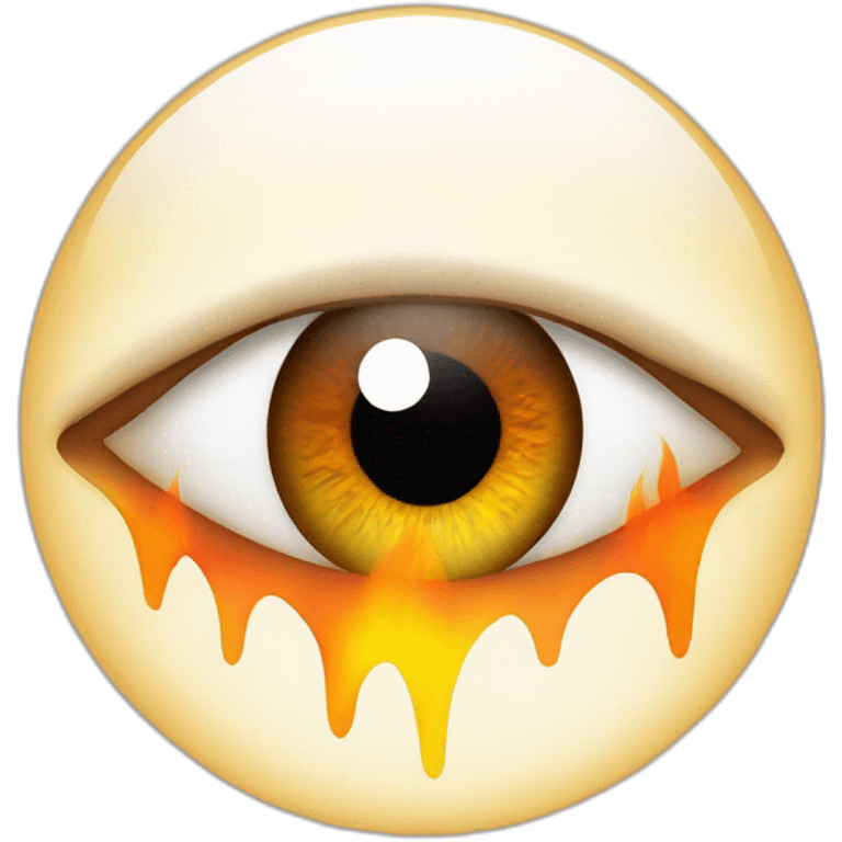 eye with flame inside emoji