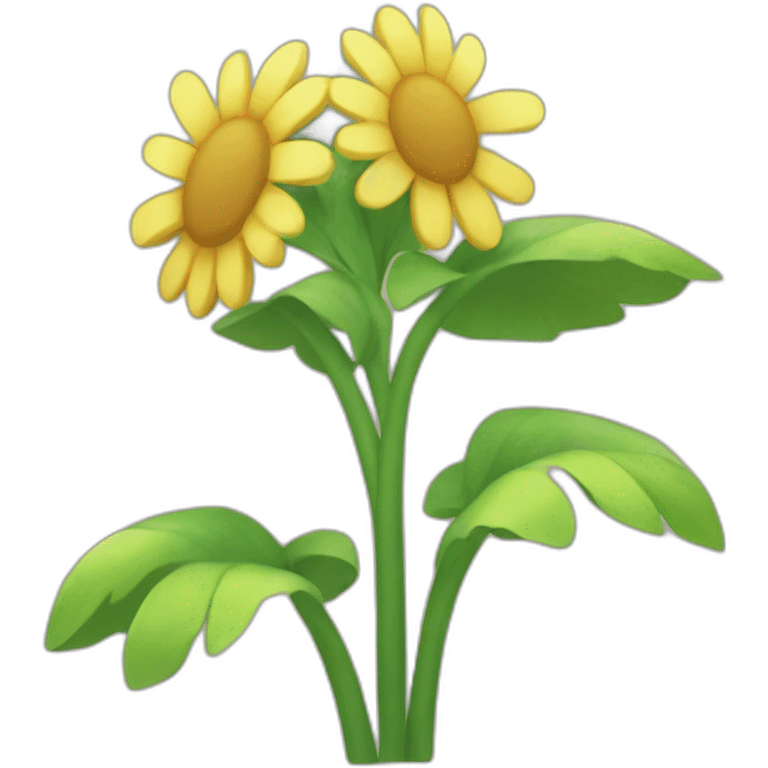 sunflora pokemon happy waving emoji