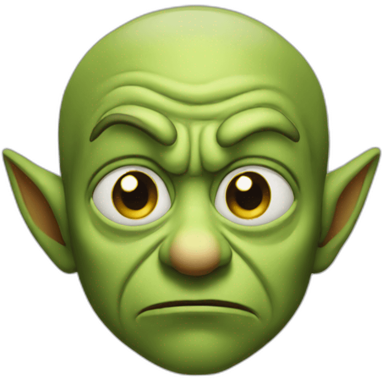 pleading goblin face emoji