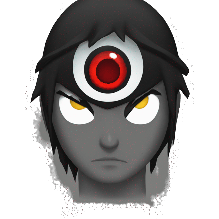 Itachi cara enojada con el Sharingan  emoji