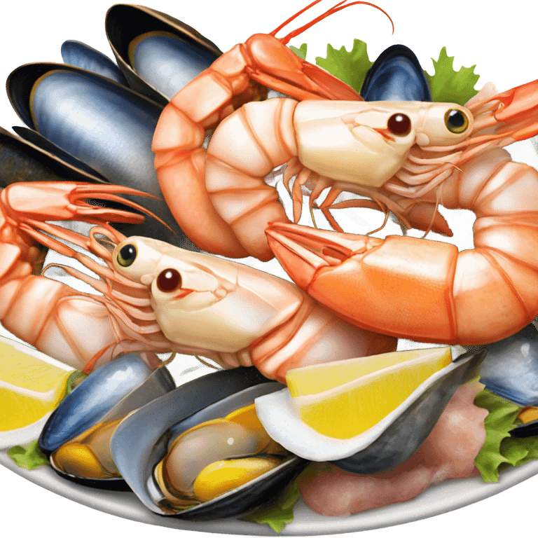 Yummy seafood  emoji